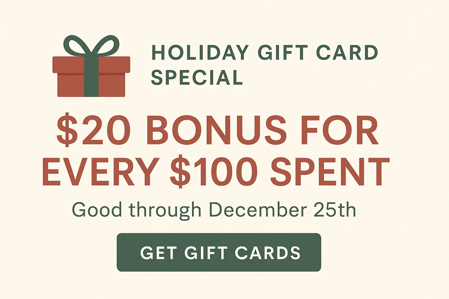 Holiday Gift Card Special — Treat someone to beautiful brows.